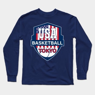 USA Basketball Tokyo T-Shirt Design Long Sleeve T-Shirt